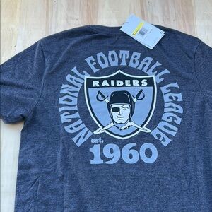 Raiders Gray T-Shirt Small